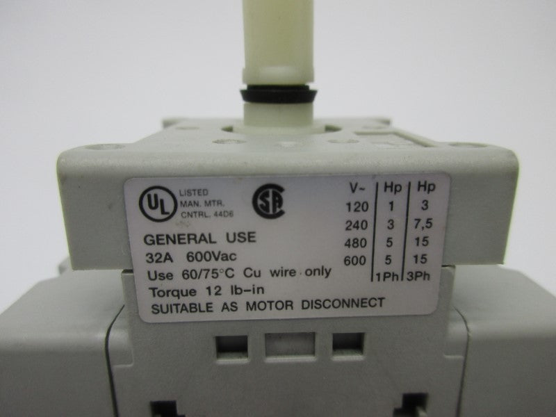 INDUSTRIAL SPARE PART 194E-E32-1753 SER. B 690V 40A NSNP