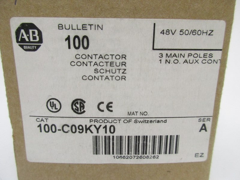 INDUSTRIAL SPARE PART 100-C09KY10 SER. A 48V NSMP