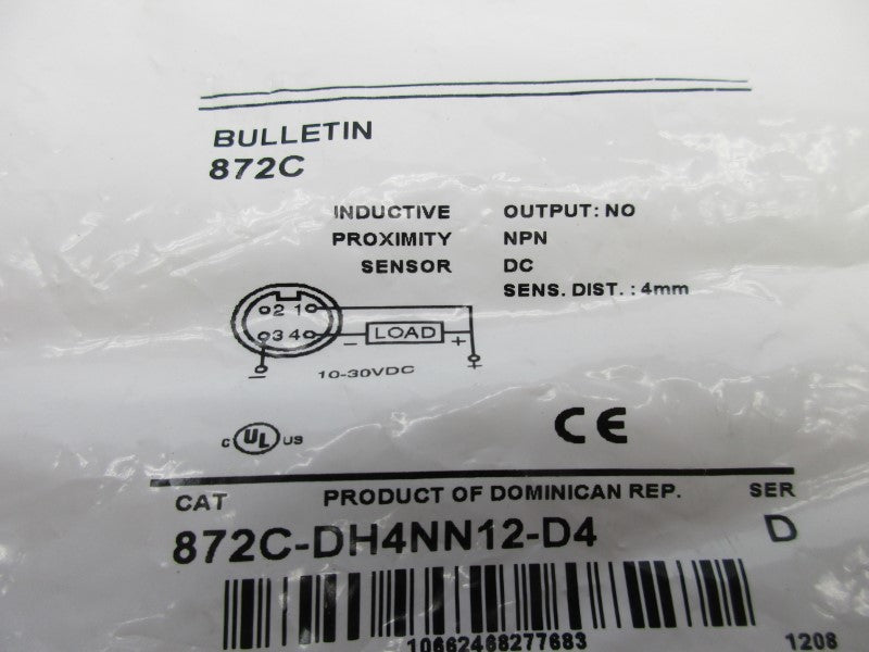 INDUSTRIAL SPARE PART 872C-DH4NN12-D4 SER. D 10-30VDC NSMP