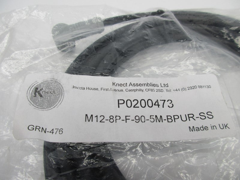 KNECT P0200473 M12-8P-F-90-5M-BPUR-SS NSMP