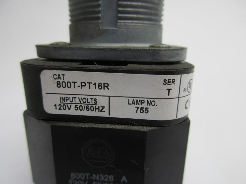 ALLEN BRADLEY 800T-PT16R SER. T 120V UNMP