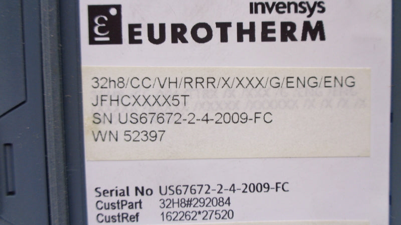 EUROTHERM 32H8/CC/VH/RRR/X/XXX/G/ENG/ENG NSNP