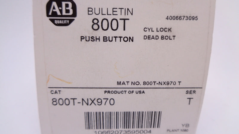 INDUSTRIAL SPARE PART 800T-NX970 SER. T (WH) NSMP