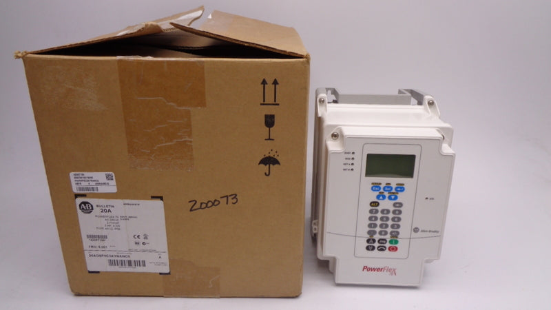 INDUSTRIAL SPARE PART 20AD8P0C3AYNANC0 SER. A F/W 5.001 480VAC 11.3A NSMP