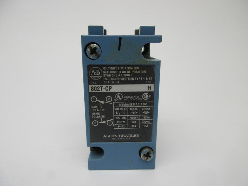 INDUSTRIAL SPARE PART 802T-CP SER. H (AS PICTURED) UNMP