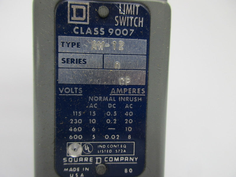 SQUARE D 9007-AW-12 NSNP