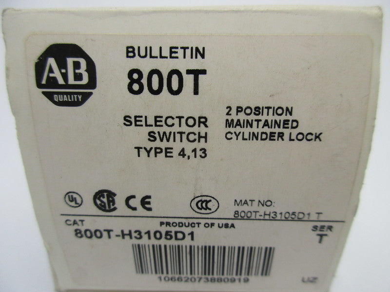 INDUSTRIAL SPARE PART 800T-H3105D1 SER. T (W/O KEY) (WH) NSMP