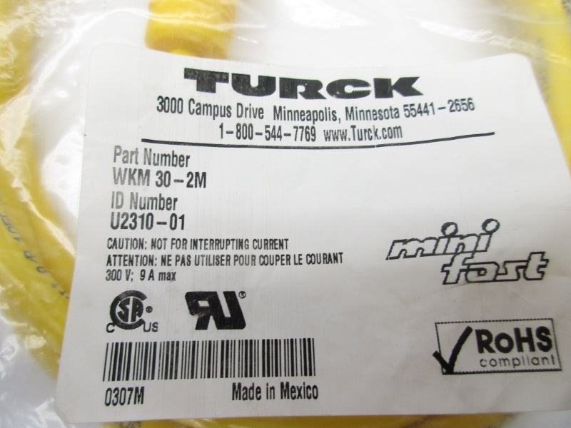 TURCK WKM30-2M U2310-01 300V 9A NSMP