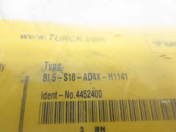 TURCK BI5-S18-AD4X-H1141 4452400 10-65VDC NSMP