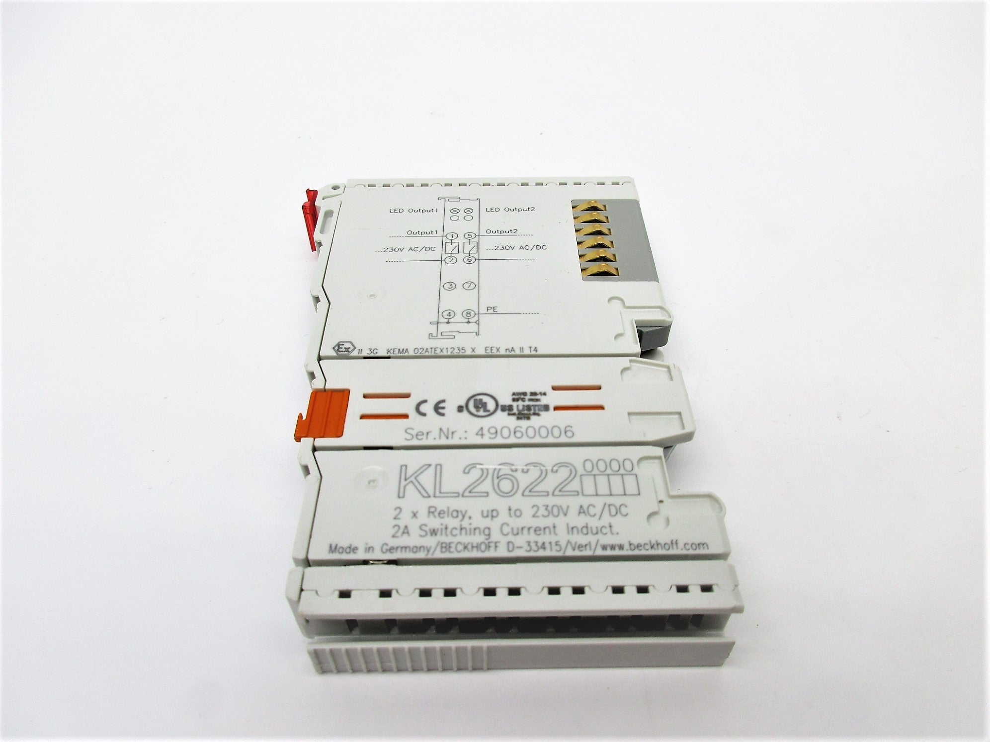 BECKOFF KL2622 230VAC/DC 2A NSNP