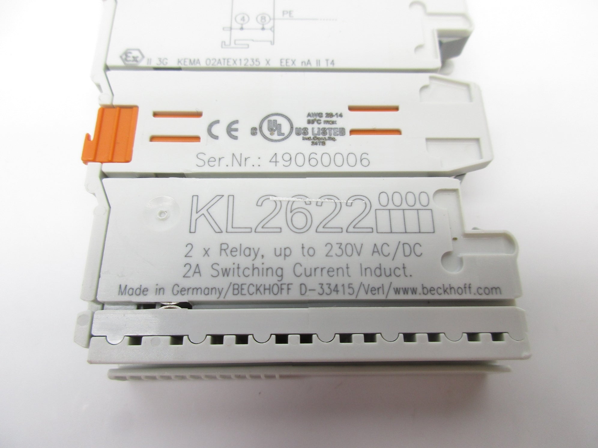 BECKOFF KL2622 230VAC/DC 2A NSNP