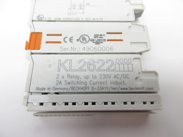 BECKOFF KL2622 230VAC/DC 2A NSNP