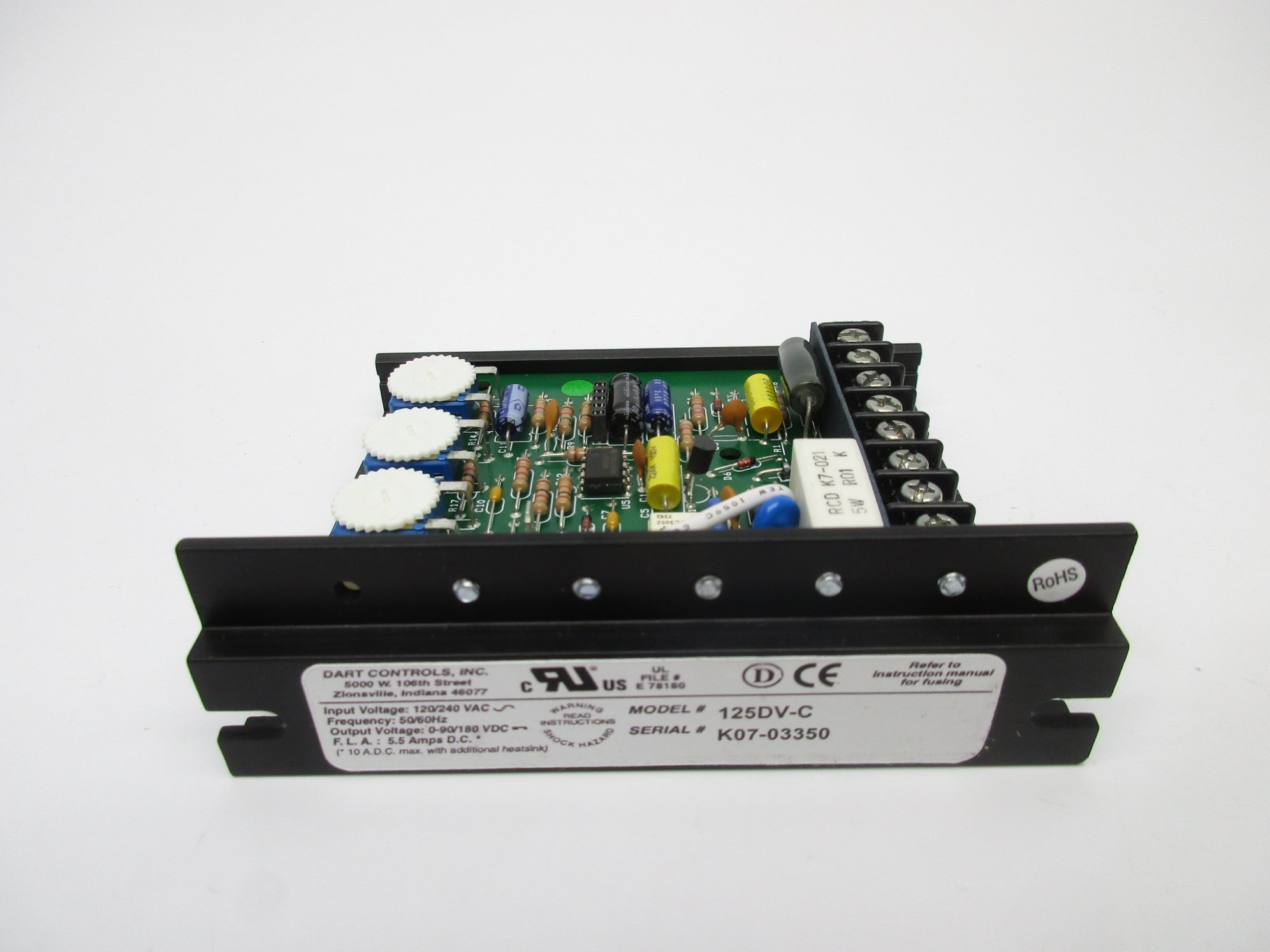DART CONTROLS 125DV-C 120/240VAC 5.5A NSNP