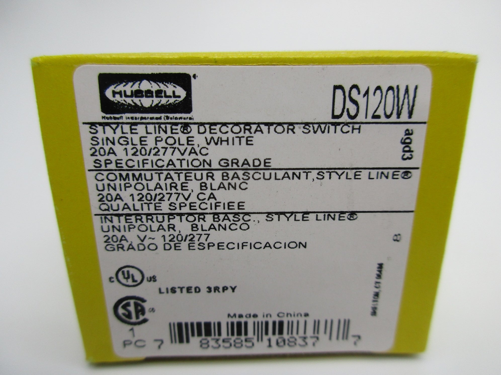 HUBBELL DS120W NSMP