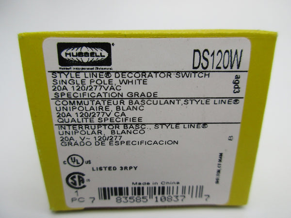 HUBBELL DS120W NSMP