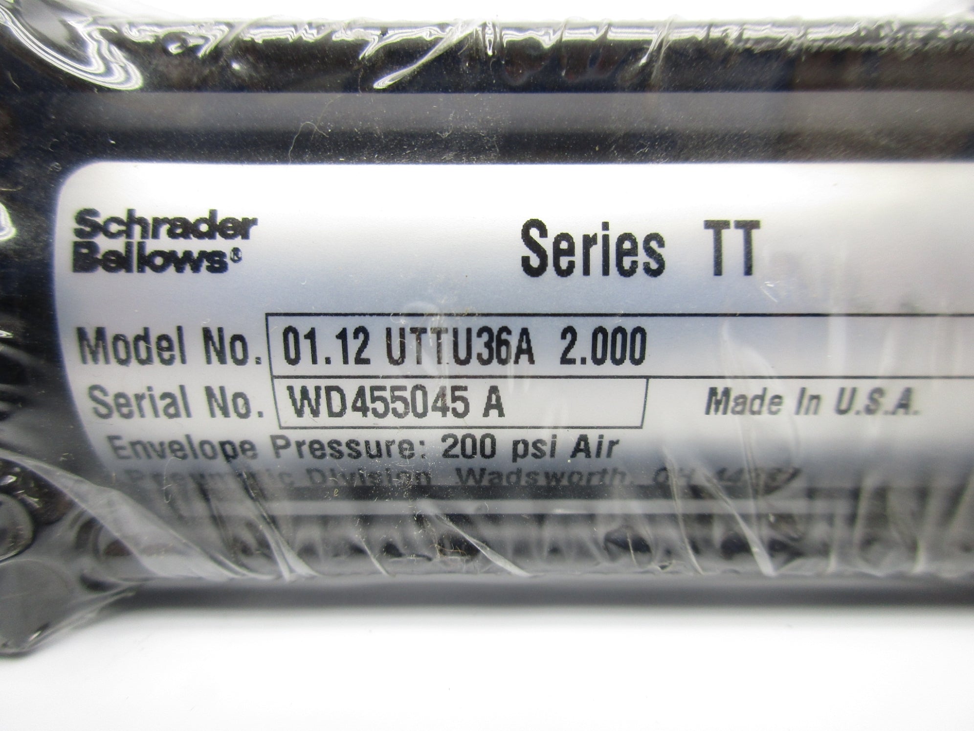 SCHRADER BELLOWS 01.12UTTU36A SER. TT NSNP