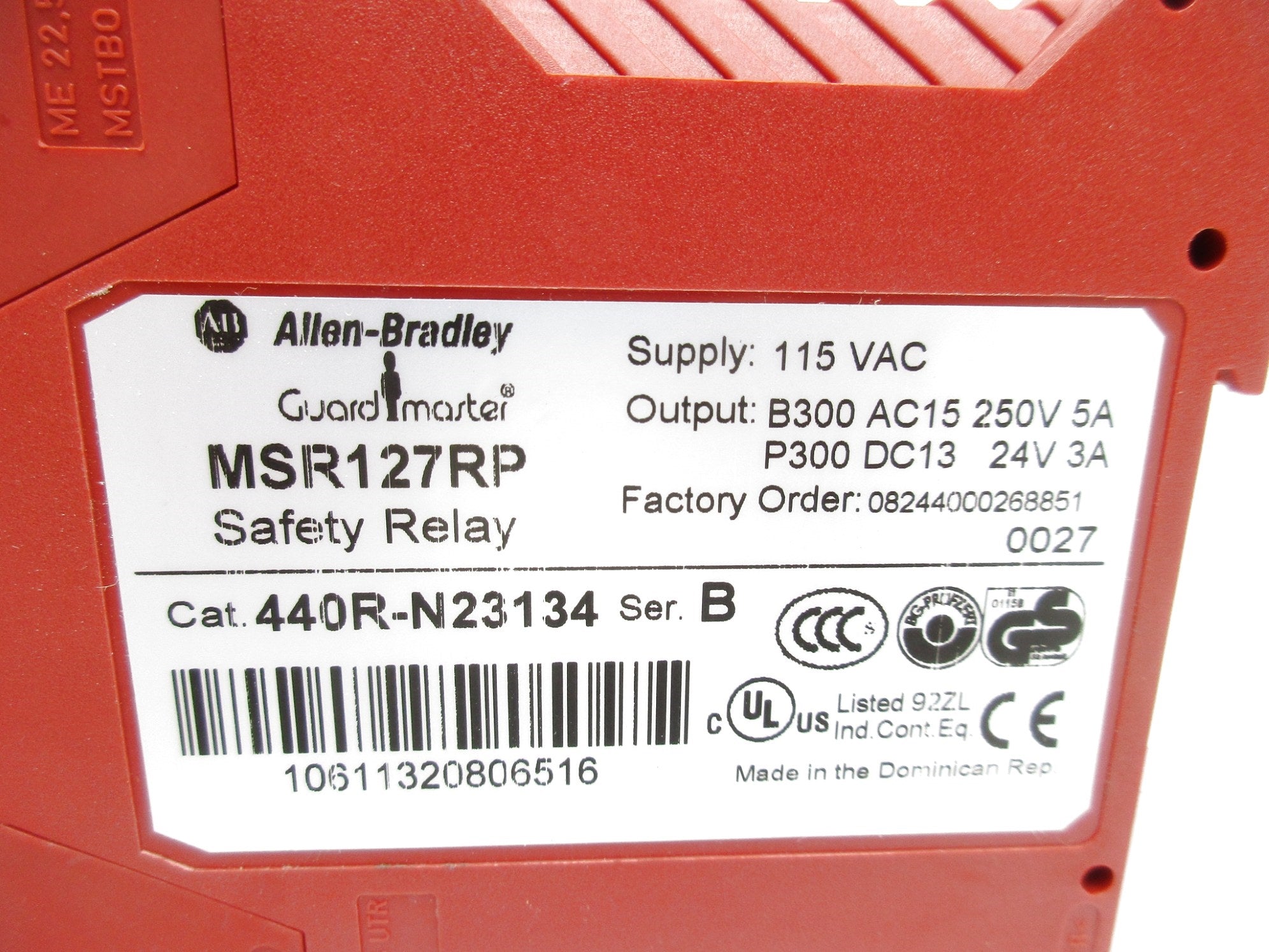 INDUSTRIAL SPARE PART 440R-N23134 SER. B 115VAC NSNP