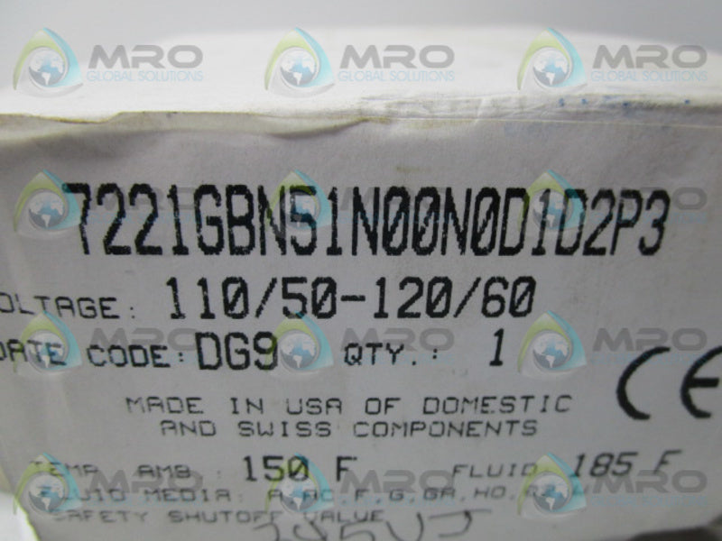 PARKER 7221BGN51N00N0D1D2P3  NSMP