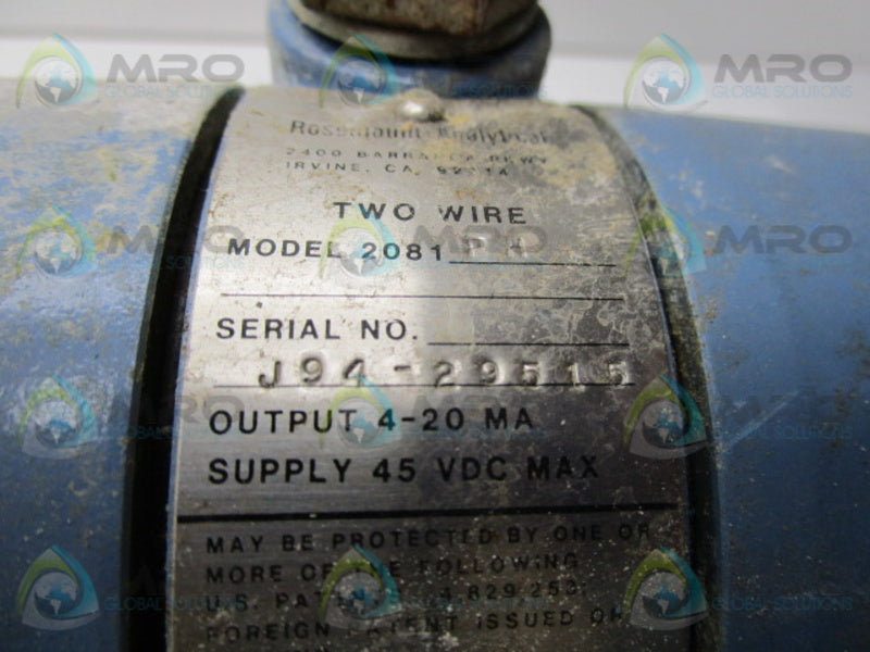 ROSEMOUNT 2081PH   UNMP