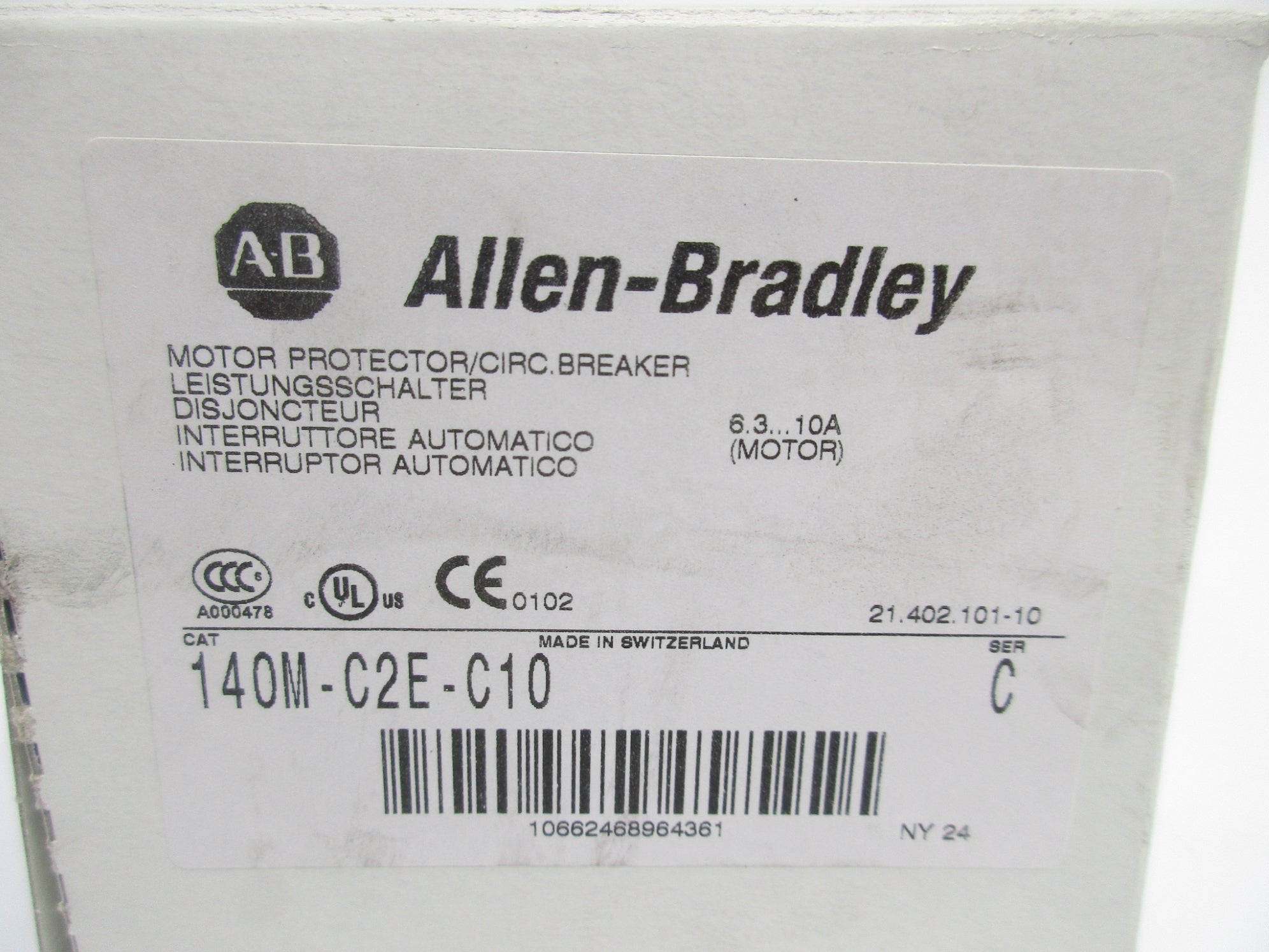 ALLEN BRADLEY 140M-C2E-C10 SER. C 690V 6.3-10A NSMP