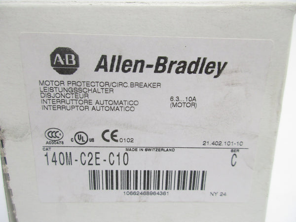 ALLEN BRADLEY 140M-C2E-C10 SER. C 690V 6.3-10A NSMP