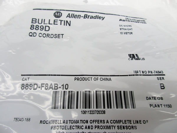 ALLEN BRADLEY 889D-F8AB-10 SER. B NSMP