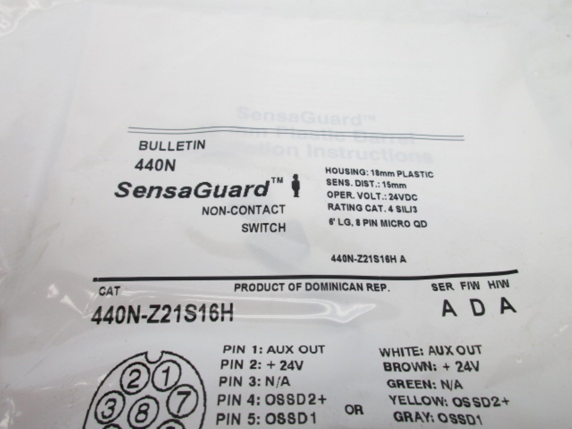 INDUSTRIAL SPARE PART 440N-Z21S16H SER. A F/W D 24VDC NSMP