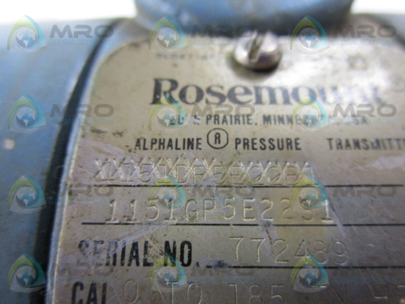 ROSEMOUNT 1151DP5E22B1 1199RTW11A11A11 UNMP