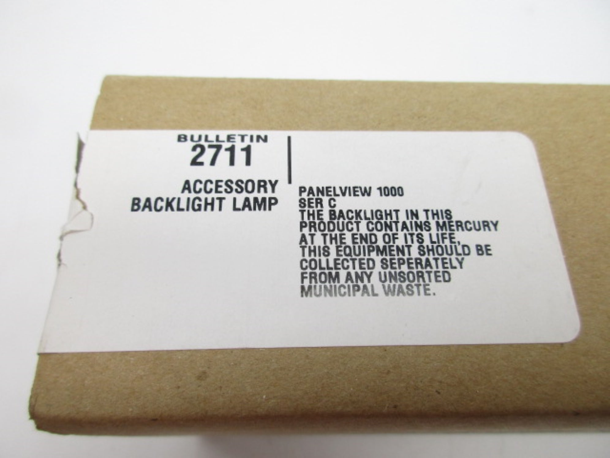 INDUSTRIAL SPARE PART 2711-NL7 SER. A (BR/WH) NSFS