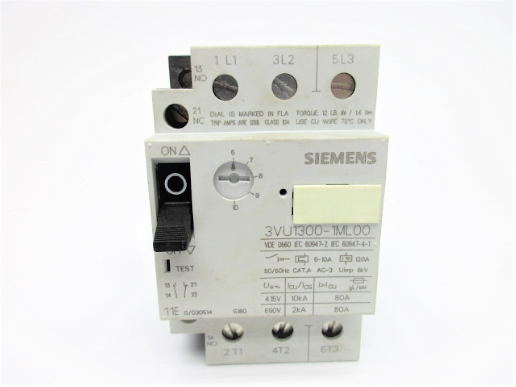 SIEMENS 3VU1300-1ML00 600VAC 6-10A NSNP