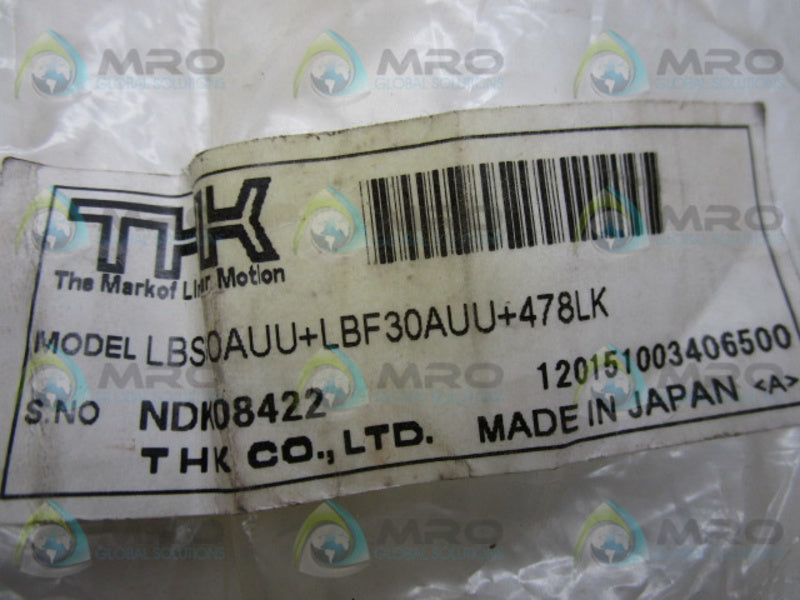 THK LBS30AUU+LBF30A6UU+478LK  NSNP