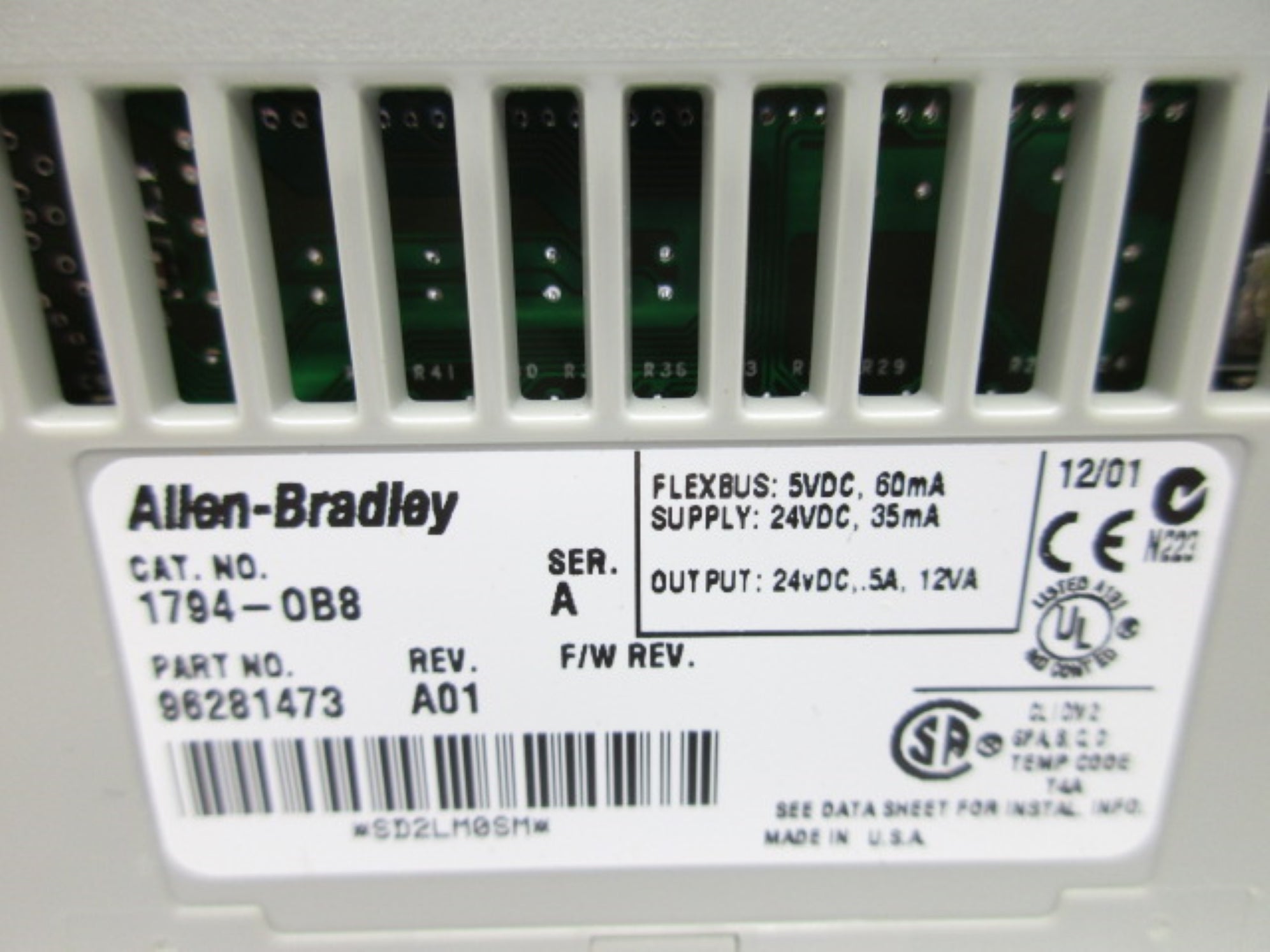 ALLEN BRADLEY 1794-OB8 SER. A 24VDC 0.5A NSMP