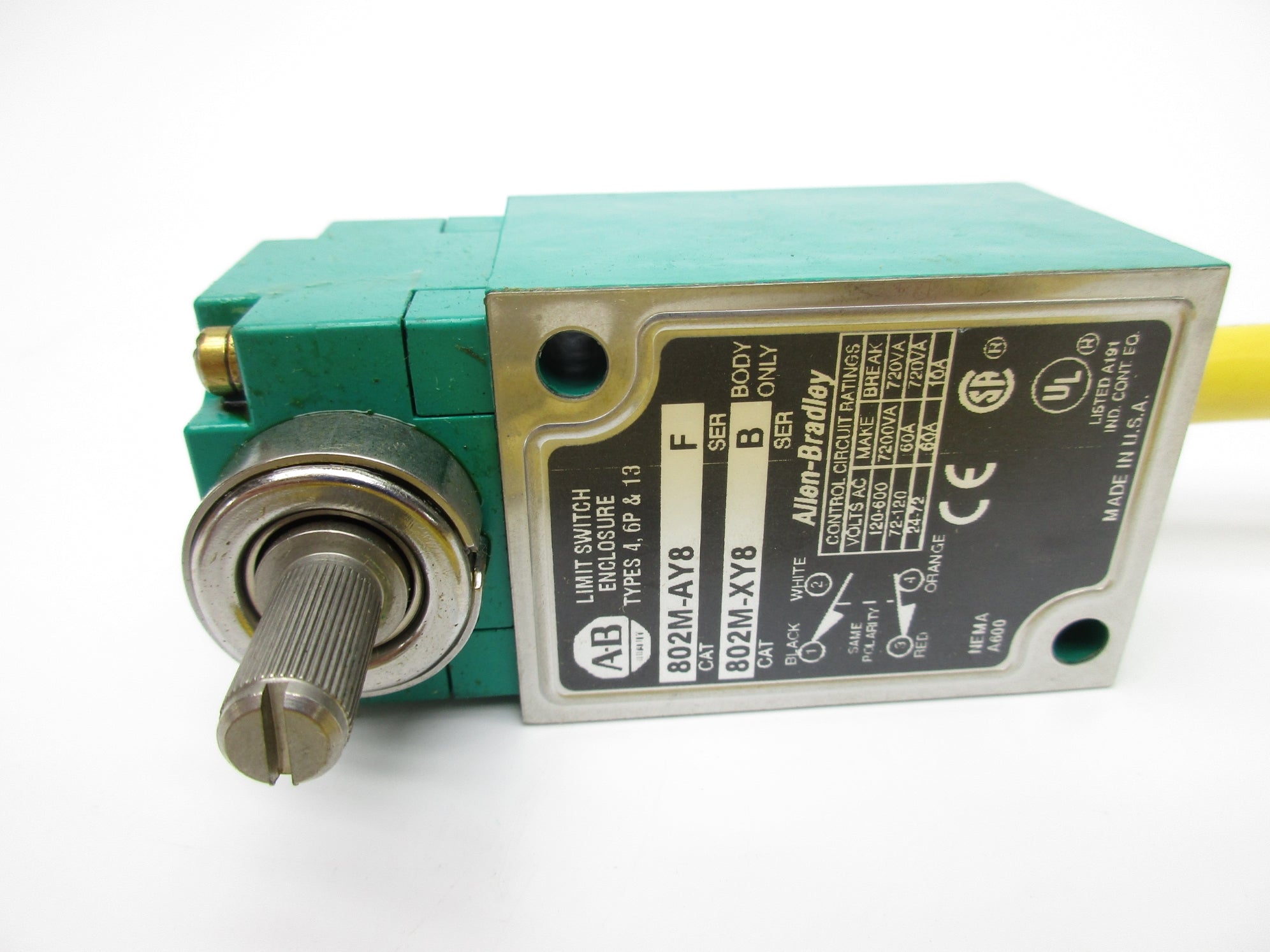 INDUSTRIAL SPARE PART 802M-AY8 SER. F 120-600VAC 60A  (BR/WH) NSMP