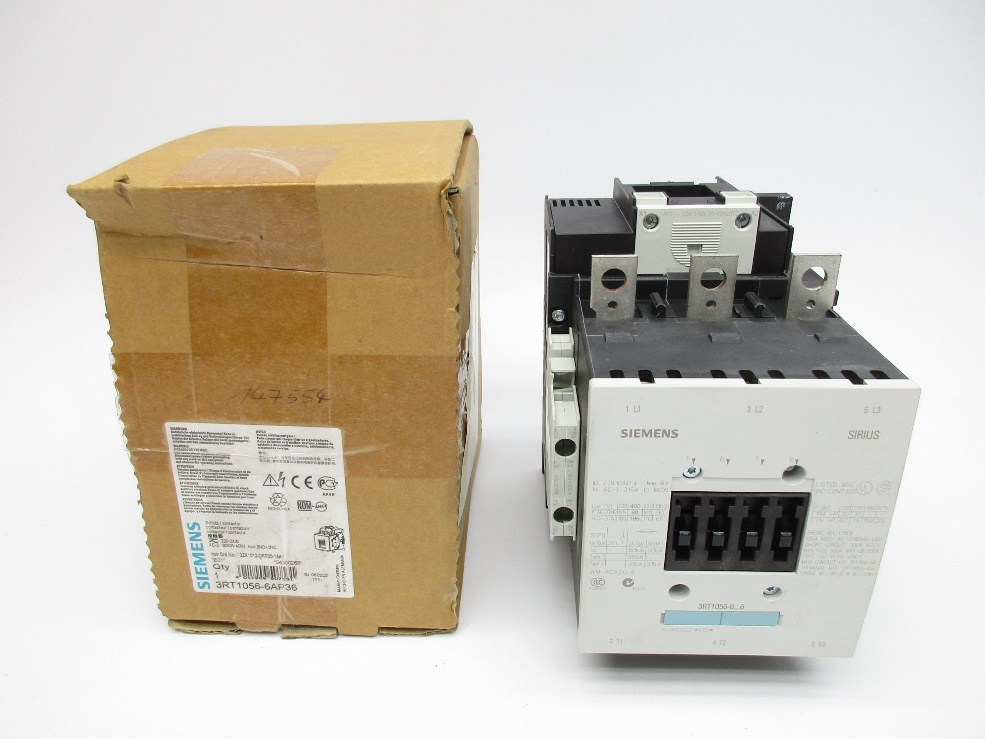 SIEMENS 3RT1056-6AP36 220-240V NSMP