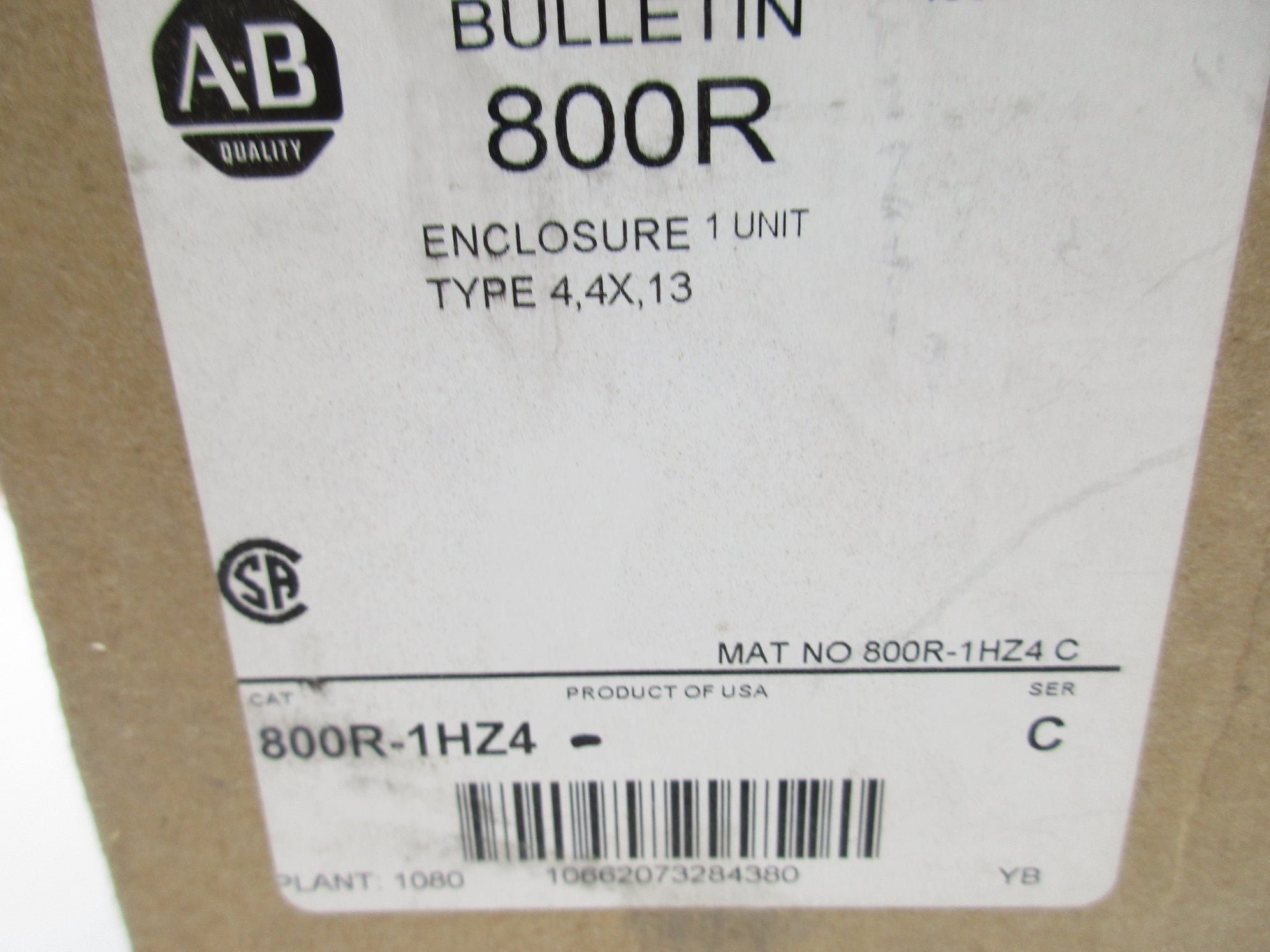 INDUSTRIAL SPARE PART 800R-1HZ4 SER. C (BR/WH) NSMP