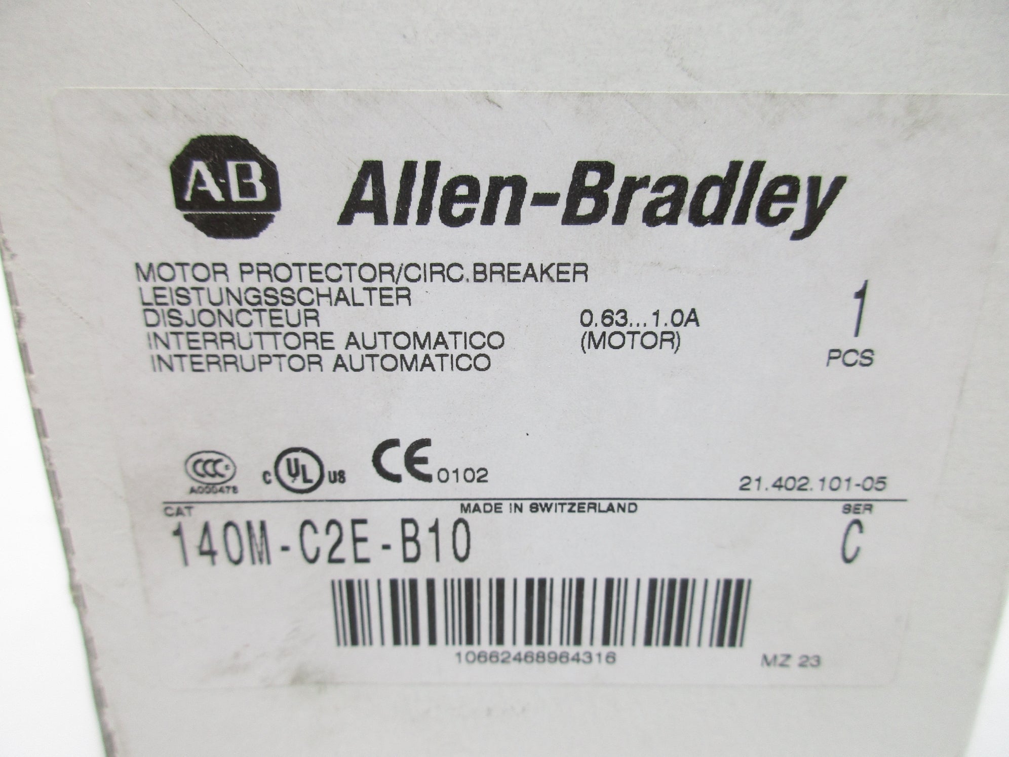 ALLEN BRADLEY 140M-C2E-B10 SER. C 690V 0.63-1.0A NSMP