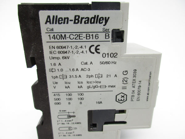 ALLEN BRADLEY 140M-C2E-B16 SER. B 690V 1.0-1.6A NSNP