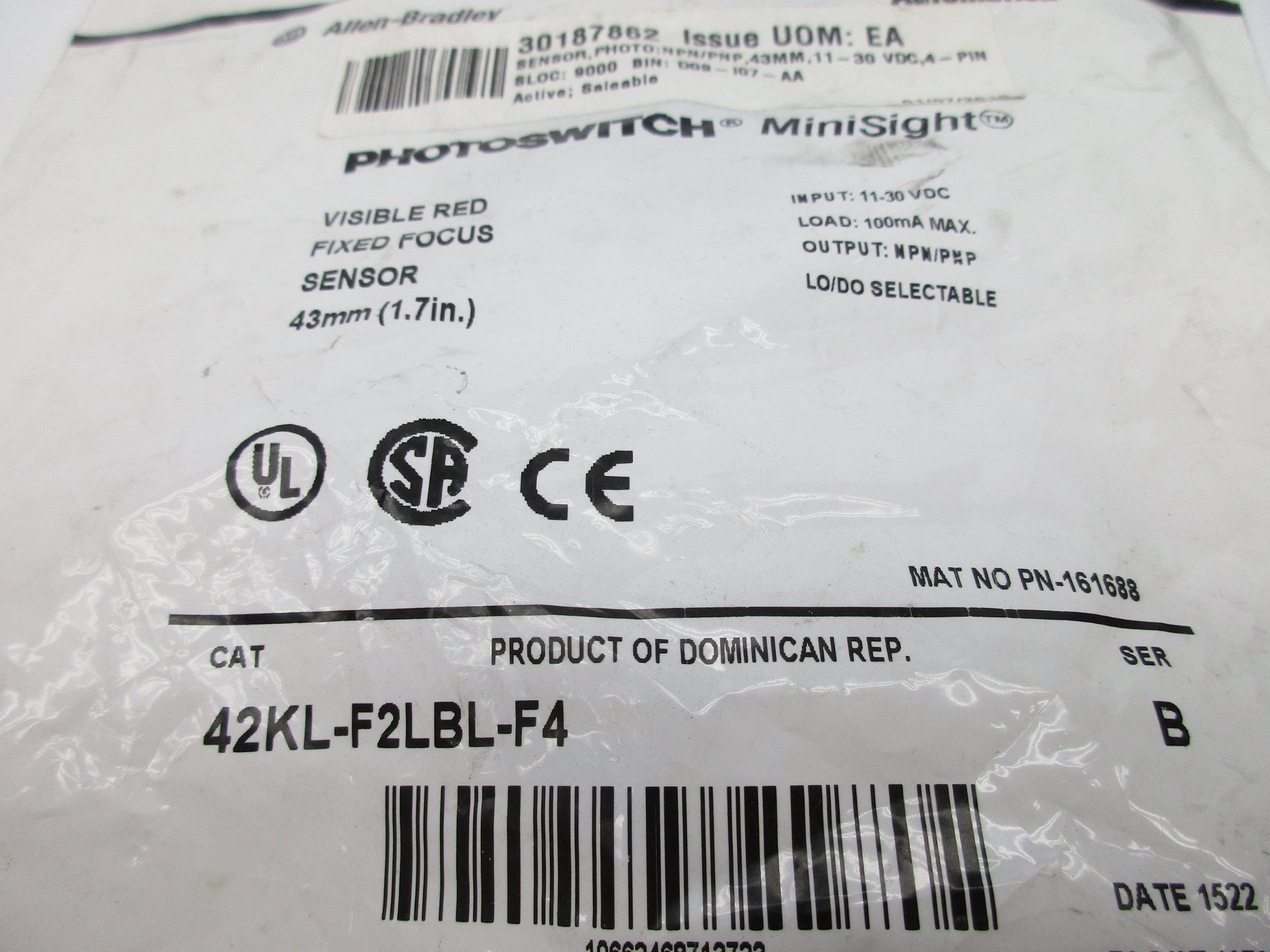 ALLEN BRADLEY 42KL-F2LBL-F4 SER. B NSMP