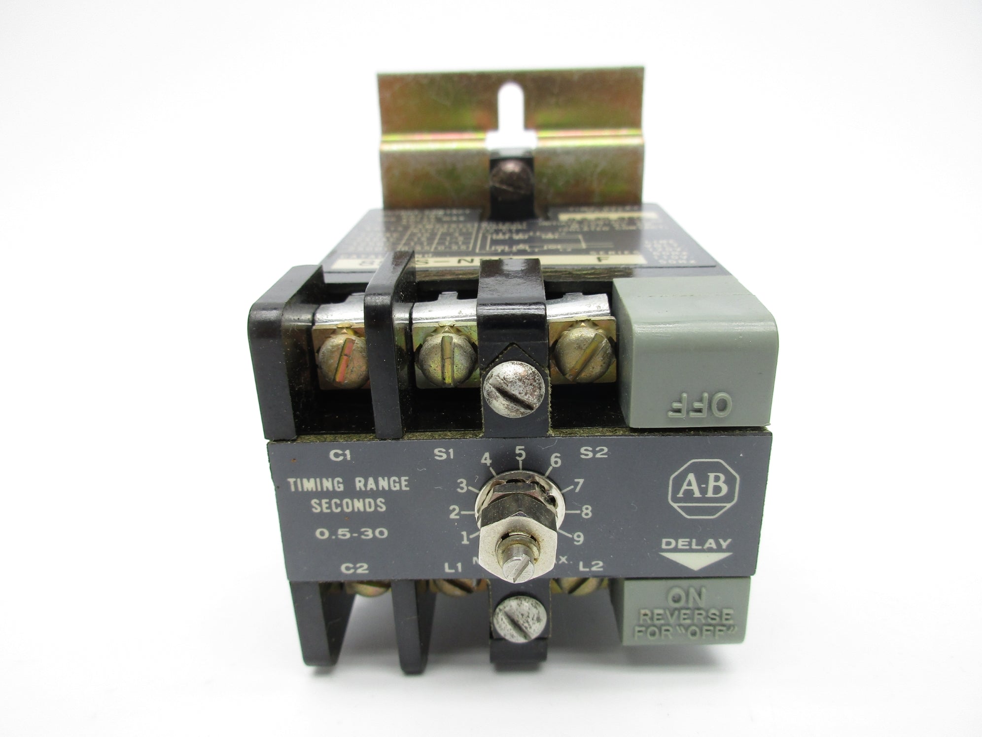 ALLEN BRADLEY 852S-NSB SER. F 300VAC 0.5-30S (BR/YL) NSMP