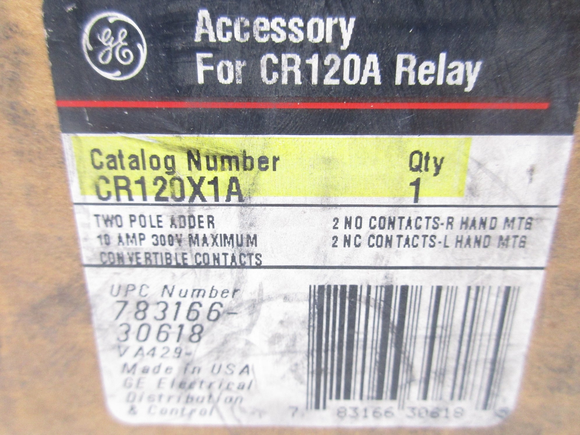 GENERAL ELECTRIC CR120X1A NSMP