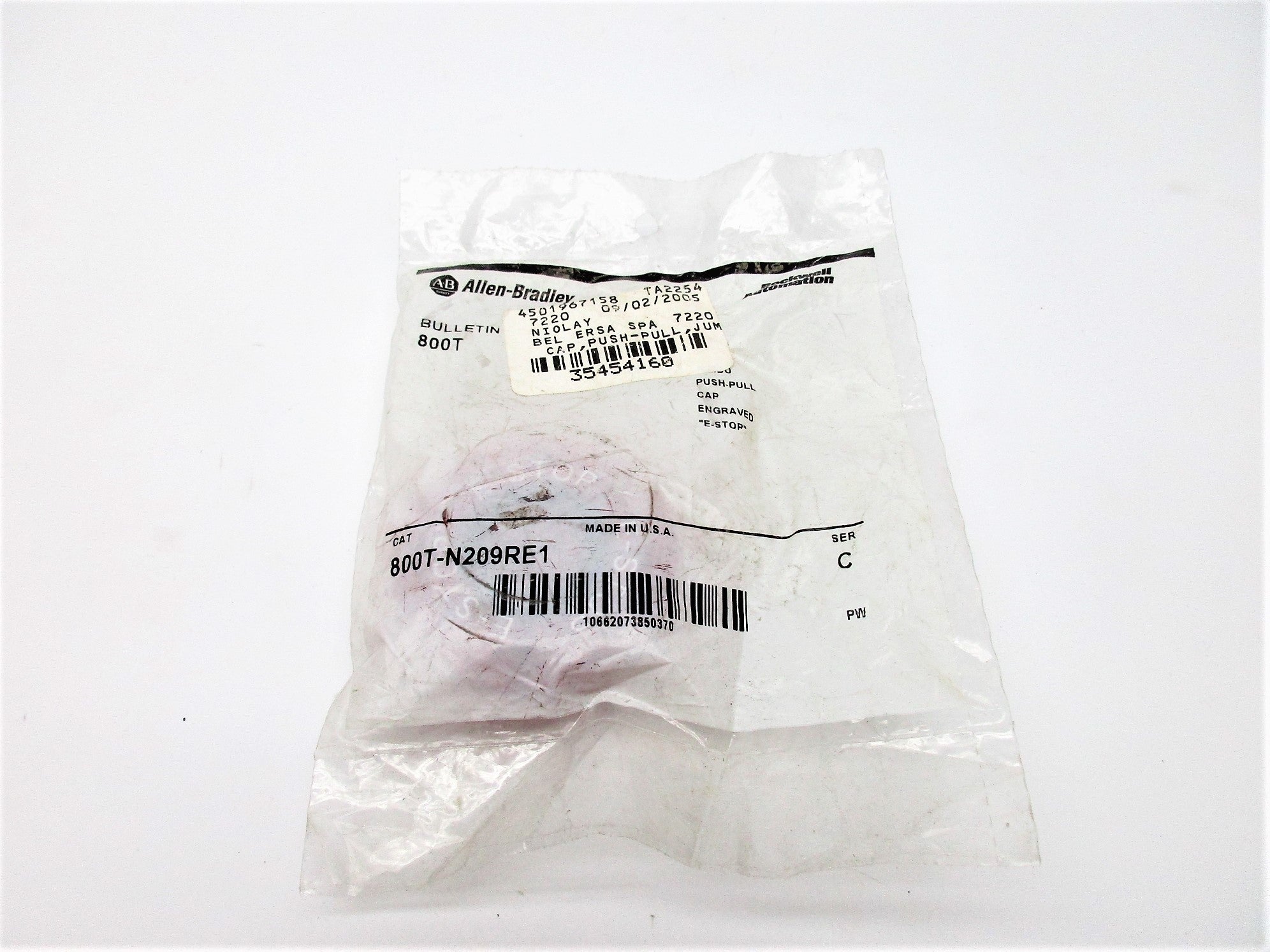 ALLEN BRADLEY 800T-N209RE1 SER. C NSMP