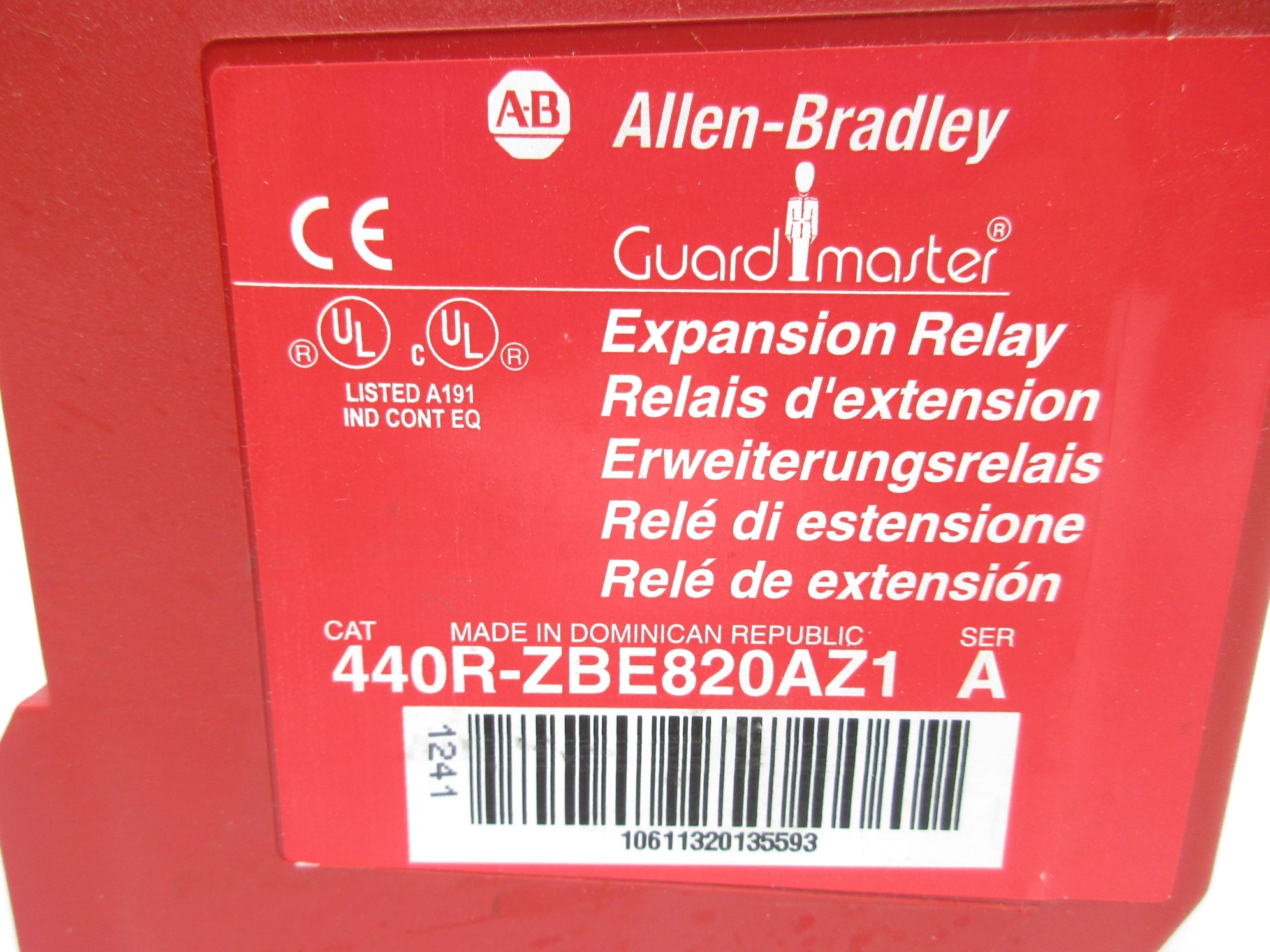 INDUSTRIAL SPARE PART 440R-ZBE820AZ1 SER. A 120V (WH)  NSMP
