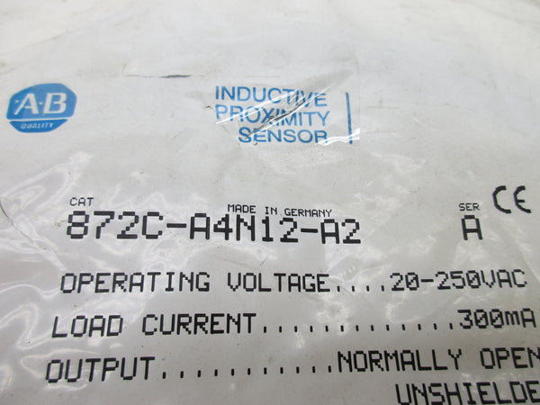 ALLEN BRADLEY 872C-A4N12-A2 SER. A NSMP