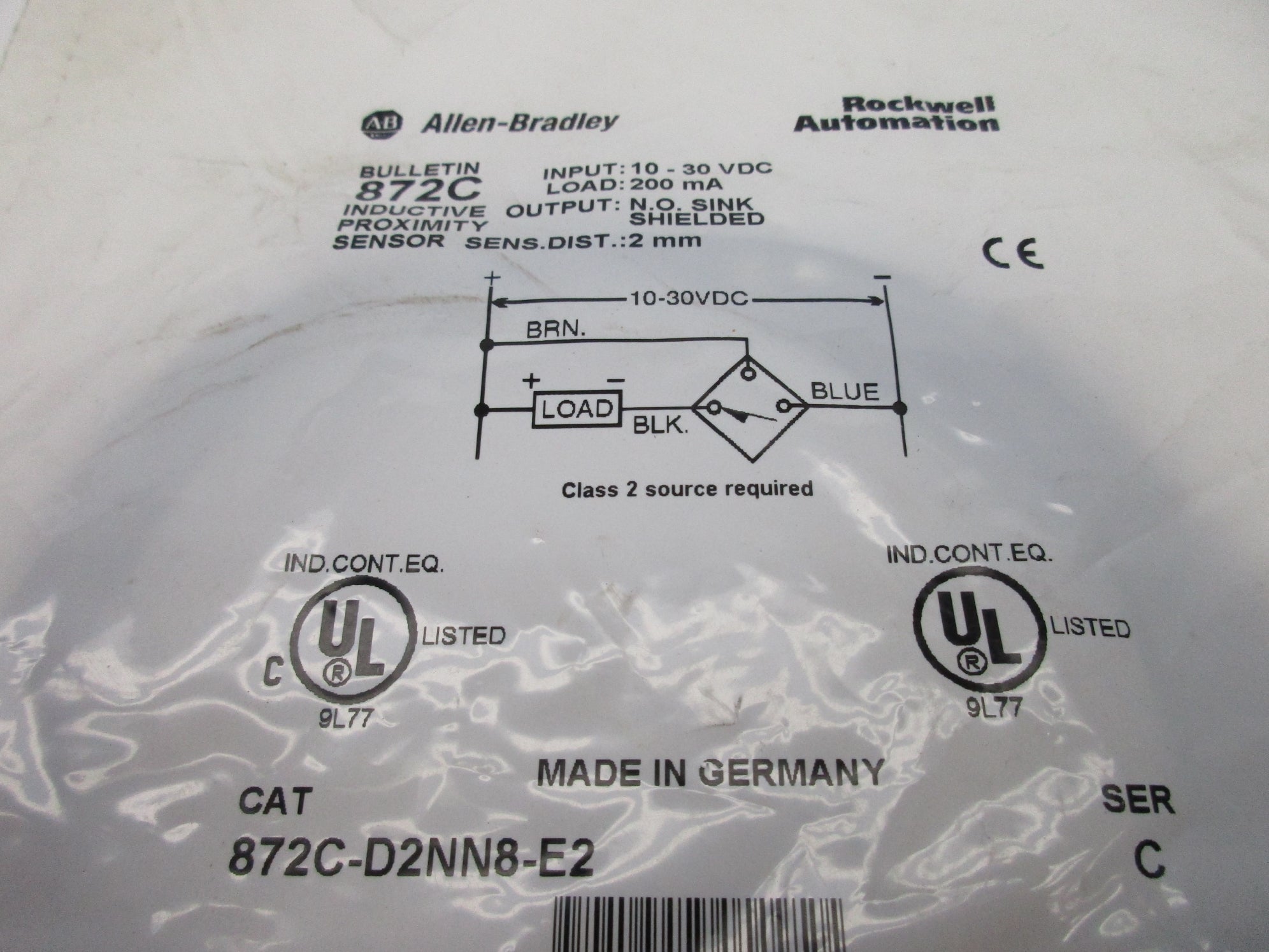 ALLEN BRADLEY 872C-D2NN8-E2 SER. C NSMP