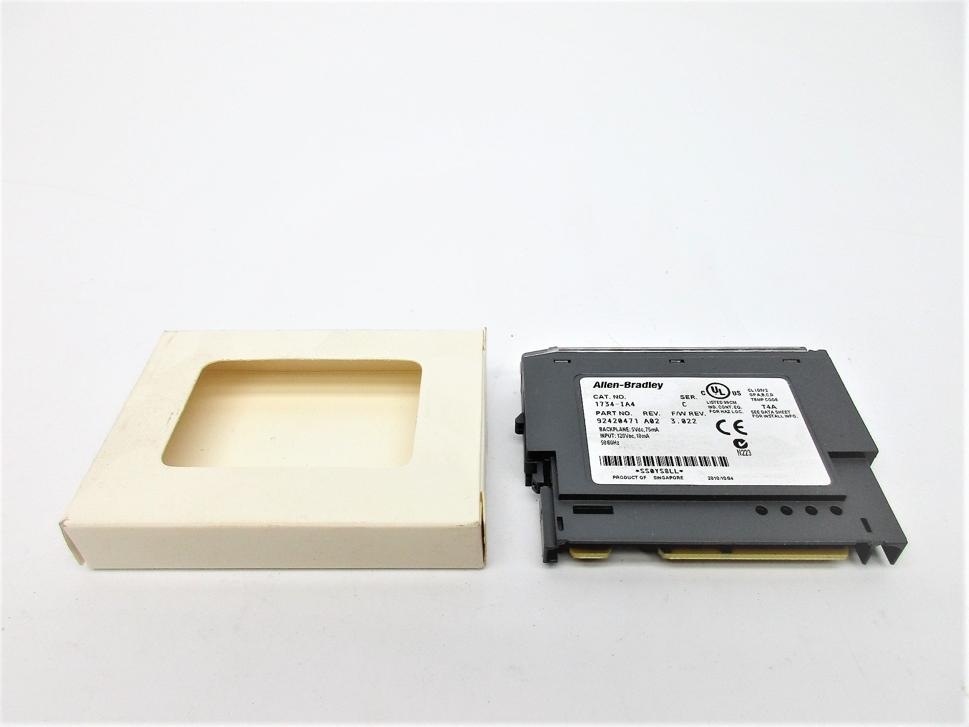 ALLEN BRADLEY 1734-IA4 SER. C F/W 3.022 120VAC NSMP