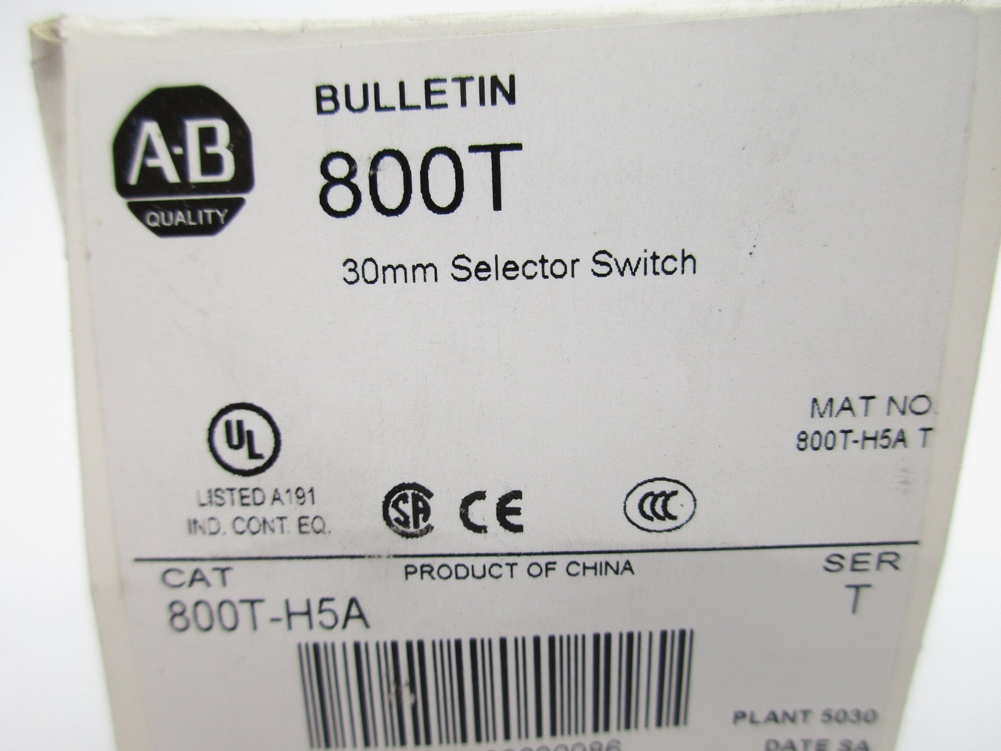 INDUSTRIAL SPARE PART 800T-H5A SER. T (AS PICTURED) (WH) NSMP