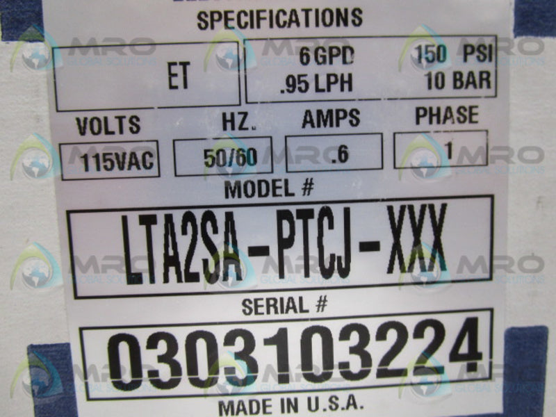 PULSAFEEDER LTA2SA-PTCJ-XXX SER. ET 1 (AS PICTURED)  NSMP