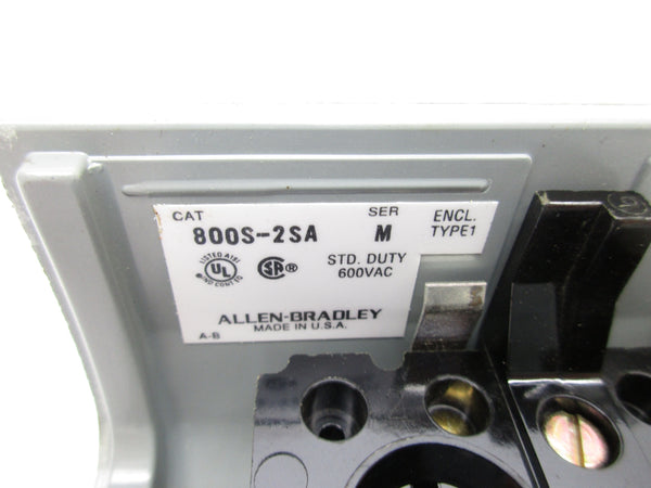 ALLEN BRADLEY 800S-2SA SER. M 600VAC NSNP