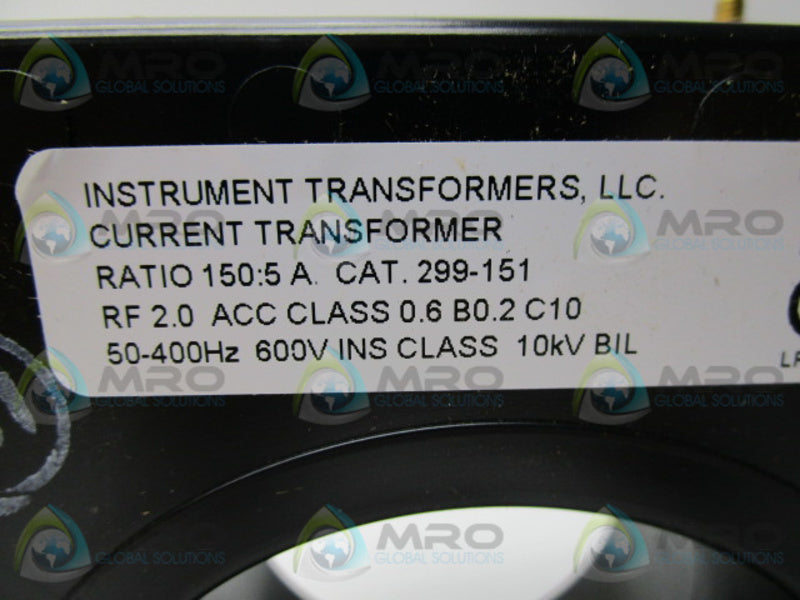 INSTRUMENT TRANSFORMER 299-151  NSMP