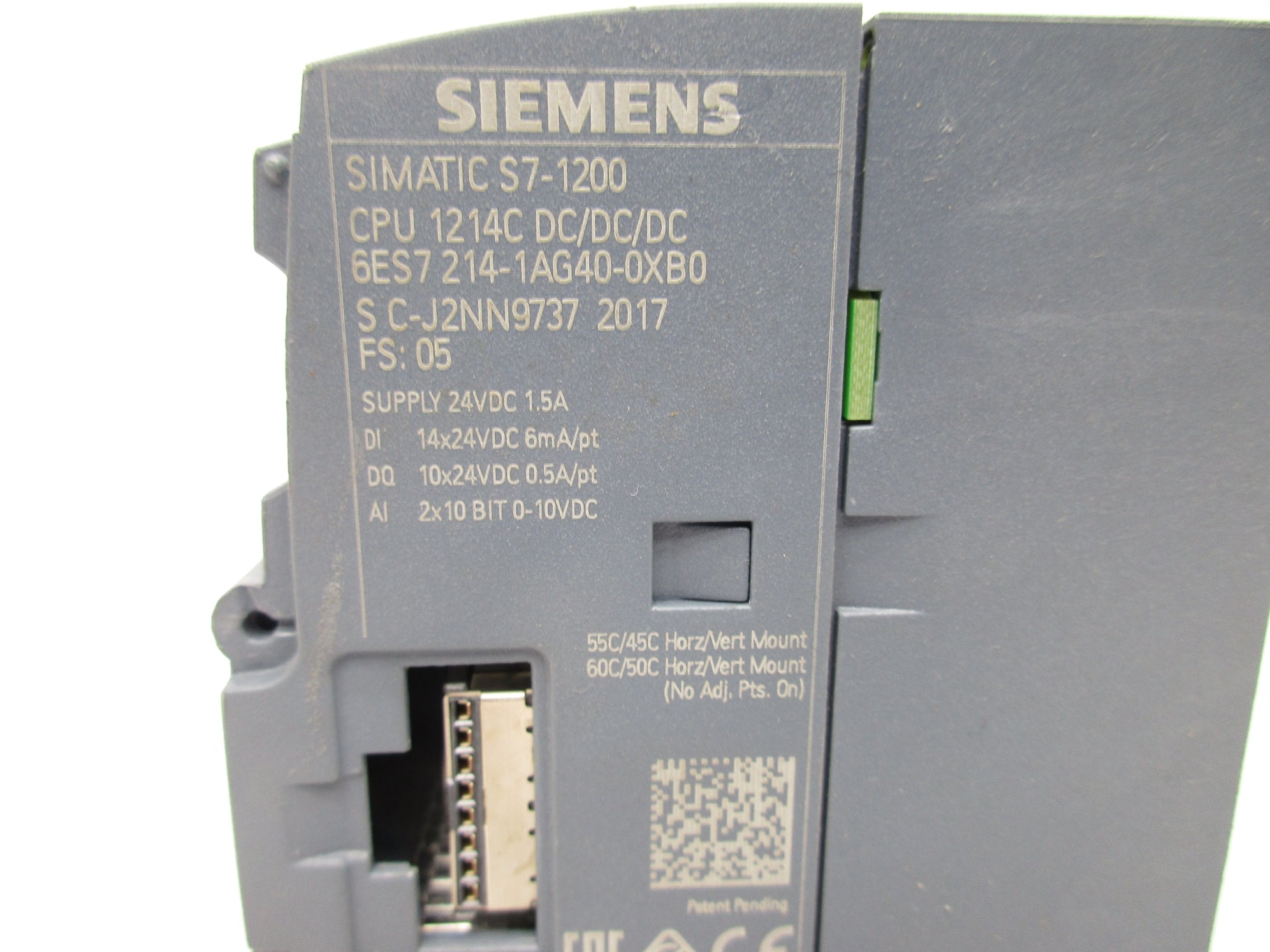 SIEMENS 6ES7 214-1AG40-0XB0 24VDC 1.5A NSNP